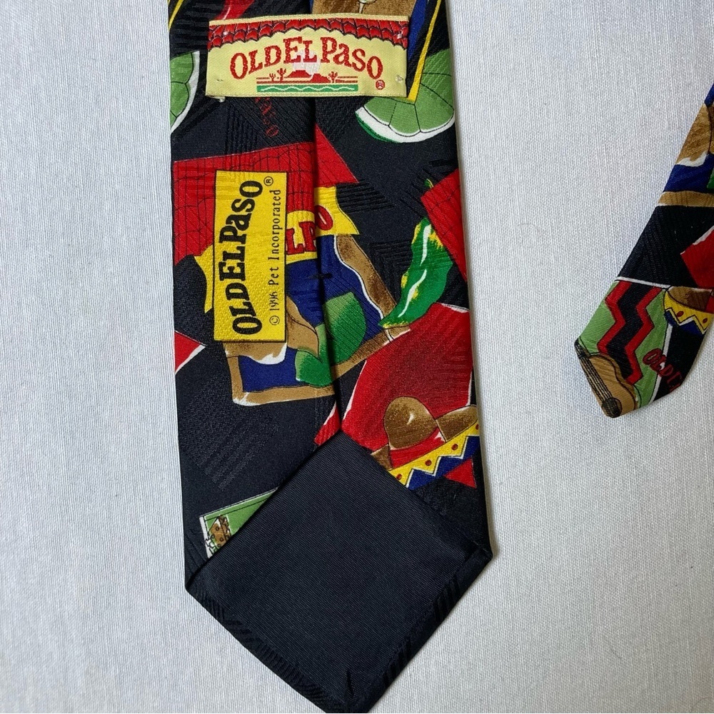 Vintage 1996 Old El Paso Novelty Tie Tex Mex Chili Pepper Sombrero Margarita - Picture 5 of 8